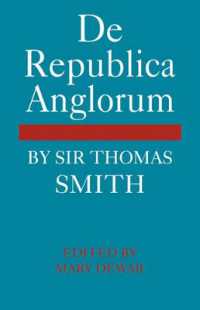 De Republica Anglorum : By Sir Thomas Smith (Cambridge Studies in the History and Theory of Politics)