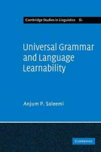 Universal Grammar and Language Learnability (Cambridge Studies in Linguistics)
