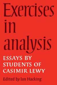 Exercises in Analysis : Essays by Students of Casimir Lewy