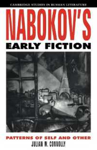 Nabokov's Early Fiction : Patterns of Self and Other (Cambridge Studies in Russian Literature)