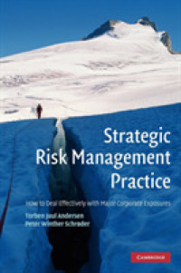 戦略的リスク管理の実践<br>Strategic Risk Management Practice : How to Deal Effectively with Major Corporate Exposures
