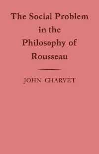 The Social Problem in the Philosophy of Rousseau (Cambridge Studies in the History and Theory of Politics)