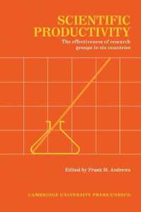Scientific Productivity : The Effectiveness of Research Groups in Six Countries