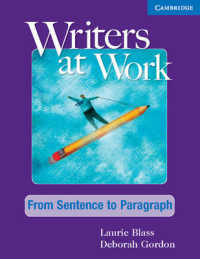 Writers at Work from Sentence to Paragraph, Student's Book (Previous version)
