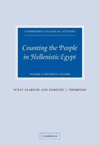 Counting the People in Hellenistic Egypt (Cambridge Classical Studies)