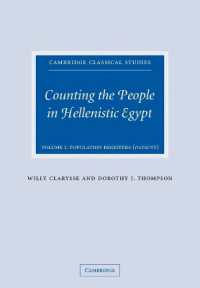 Counting the People in Hellenistic Egypt (Cambridge Classical Studies)