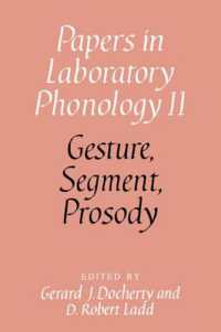 Gesture, Segment, Prosody (Papers in Laboratory Phonology)