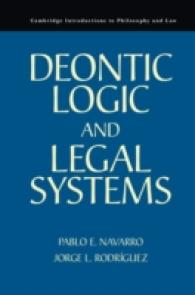 Deontic Logic and Legal Systems (Cambridge Introductions to Philosophy and Law)