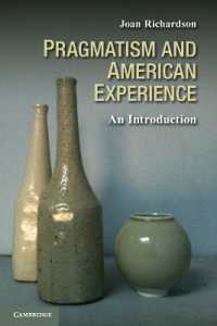 プラグマティズムによるアメリカ思想史入門<br>Pragmatism and American Experience : An Introduction