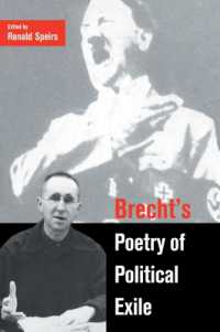 Brecht's Poetry of Political Exile (Cambridge Studies in German)