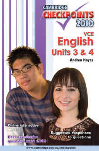 Cambridge Checkpoints Vce English Units 3 and 4 2010 (Cambridge Checkpoints) -- Paperback / softback （Student ed）