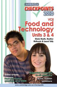Cambridge Checkpoints Vce Food and Technology Units 3 and 4 2010 (Cambridge Checkpoints) -- Paperback / softback （Student ed）
