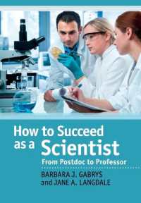 科学者として成功する方法：ポスドクから教授職まで<br>How to Succeed as a Scientist : From Postdoc to Professor