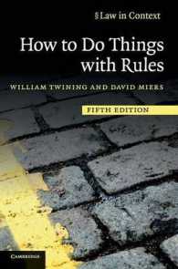 How to Do Things with Rules (Law in Context) （5TH）