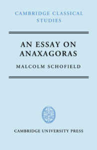 An Essay on Anaxagoras (Cambridge Classical Studies)