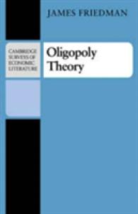 Oligopoly Theory (Cambridge Surveys of Economic Literature) -- Hardback (English Language Edition)