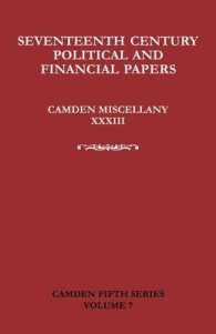 Seventeenth-Century Parliamentary and Financial Papers : Camden Miscellany XXXIII (Camden Fifth Series)