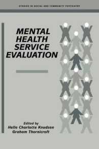 Mental Health Service Evaluation (Studies in Social and Community Psychiatry)