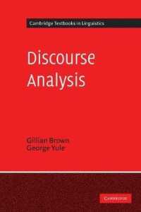 Discourse Analysis (Cambridge Textbooks in Linguistics)