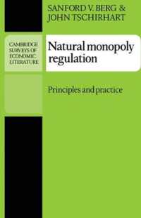 Natural Monopoly Regulation : Principles and Practice (Cambridge