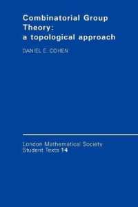 Combinatorial Group Theory : A Topological Approach (London Mathematical Society Student Texts)