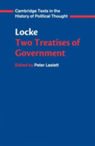 ロック『政府二論』（原書）<br>Locke: Two Treatises of Government Student edition (Cambridge Texts in the History of Political Thought)