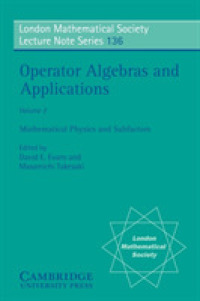 Operator Algebras and Applications: Volume 2 (London Mathematical Society Lecture Note Series)