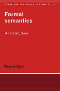 Formal Semantics : An Introduction (Cambridge Textbooks in Linguistics)