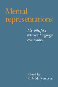 Mental Representations : The Interface between Language and Reality