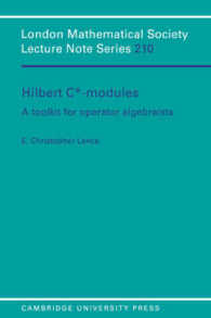 Hilbert C*-Modules : A Toolkit for Operator Algebraists (London Mathematical Society Lecture Note Series)