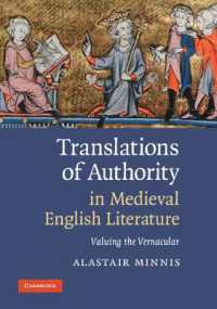 Translations of Authority in Medieval English Literature : Valuing the Vernacular