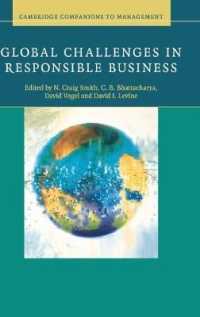 企業責任：グローバルな課題<br>Global Challenges in Responsible Business (Cambridge Companions to Management)