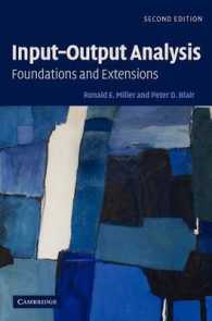 産業連関分析：基礎と発展（第２版）<br>Input-Output Analysis : Foundations and Extensions （2ND）