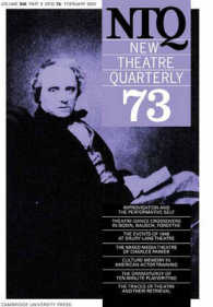 New Theatre Quarterly 〈73〉