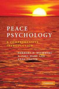平和心理学入門<br>Peace Psychology : A Comprehensive Introduction