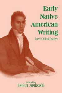 Early Native American Writing : New Critical Essays (Cambridge Studies in American Literature and Culture)