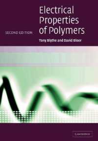 ポリマーの電気的特質（第２版）<br>Electrical Properties of Polymers （2ND）
