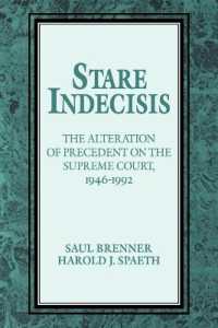 Stare Indecisis : The Alteration of Precedent on the Supreme Court, 1946-1992