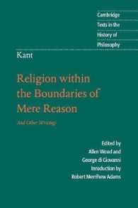 Kant: Religion within the Boundaries of Mere Reason : And Other Writings (Cambridge Texts in the History of Philosophy) -- Paperback / softback (Engli