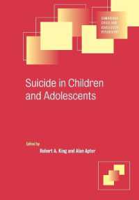 Suicide in Children and Adolescents (Cambridge Child and Adolescent Psychiatry)