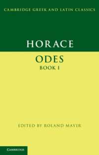 Horace: Odes Book I (Cambridge Greek and Latin Classics)
