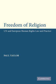 信教の自由：国連およびＥＵの人権法と実際<br>Freedom of Religion : UN and European Human Rights Law and Practice