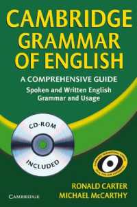 Cambridge Grammar of English: a Comprehensive Guide - Spoken and Written English Grammar and Usage (with Cd-rom). （BK&CD-ROM）