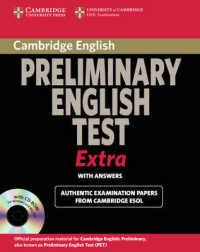 Cambridge Exams Extra Pet Student's Book with Answers (with Cd-rom). （PAP/CDR ST）