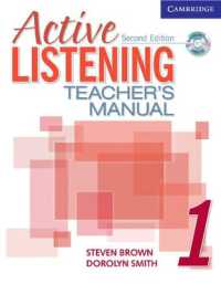Active Listening 1 Teacher's Manual with Audio Cd. （2ND TCHR）
