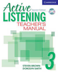 Active Listening 3 Teacher's Manual with Audio Cd. （2 TCH）