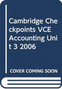 Cambridge Checkpoints Vce Accounting Unit 3 2006 (Cambridge Checkpoints)