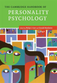 ケンブリッジ版パーソナリティ心理学ハンドブック<br>The Cambridge Handbook of Personality Psychology （1ST）