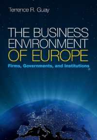 ヨーロッパの経営環境：企業、政治と制度<br>The Business Environment of Europe : Firms, Governments, and Institutions