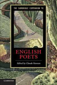 ケンブリッジ版　イギリス詩人必携<br>The Cambridge Companion to English Poets (Cambridge Companions to Literature)